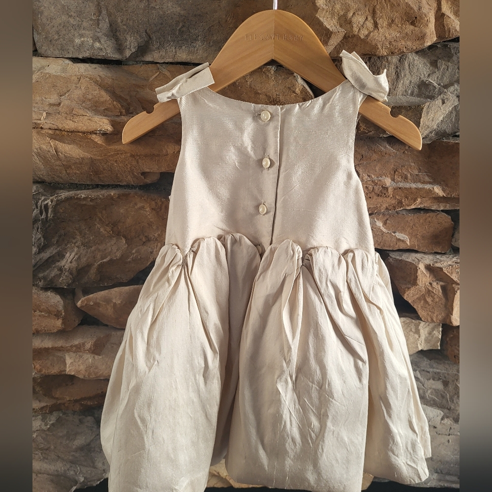 Janie and Jack Silk Formal Dress with Bow Details NWT - Picture 7 of 8